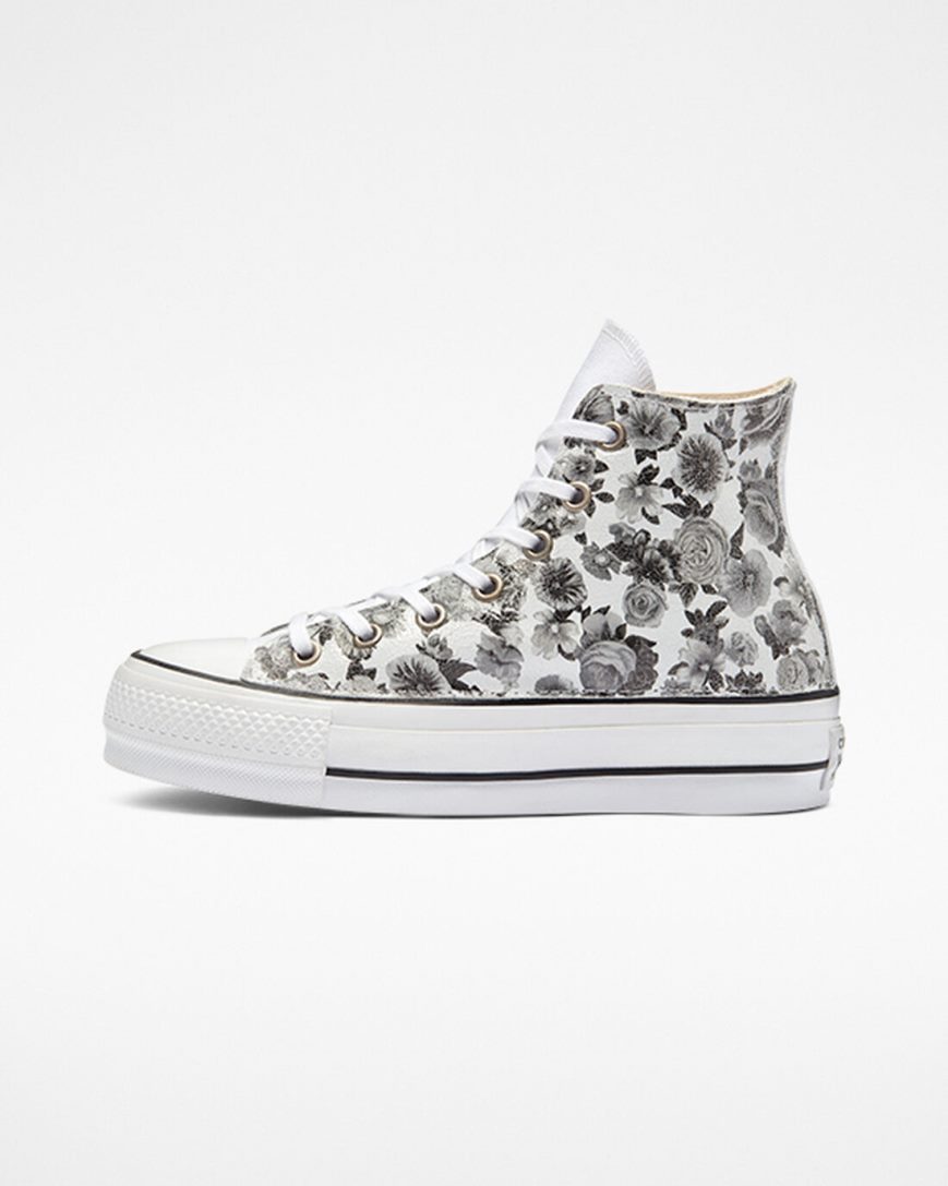 Topanky Na Platforme Converse Chuck Taylor All Star Lift LTD Floral Vysoke Damske Kvetinové | SK MXBZ117